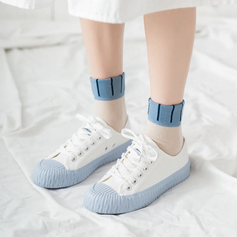 Jeseca/Новинка Зимние теплые носки в студенческом стиле Мягкие хлопковые для