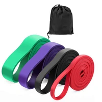 resistance bands exercise elastic natural late workout ruber loop strength pilates fitness equipment training expander unisex