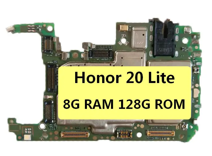 Материнская плата для HuaWei Honor 20 lite материнская 4 Гб ОЗУ 6 ГБ 8 64 ПЗУ 128 логическая 1