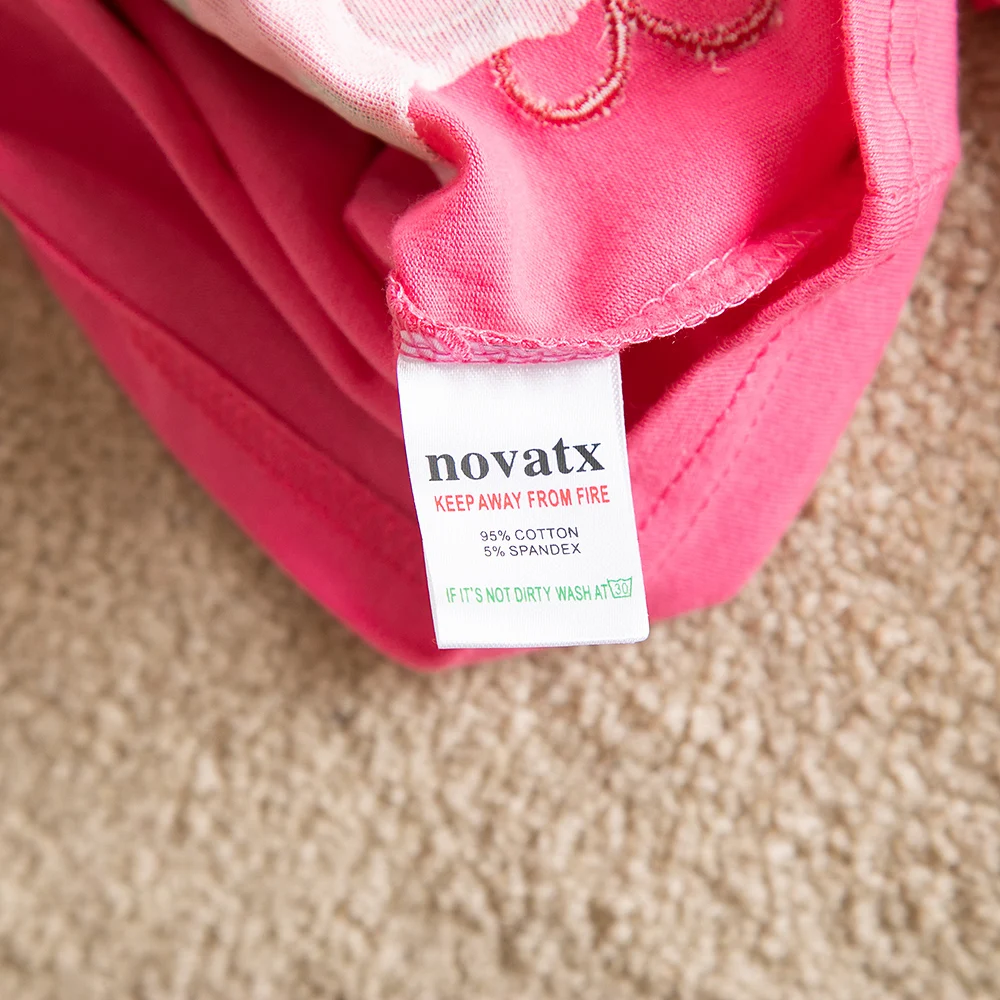 JUXINSU/хлопковая футболка с длинными рукавами для девочек осенне-зимняя