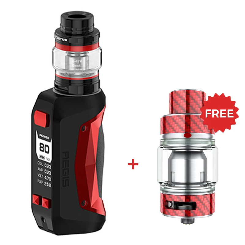 Бесплатный подарок! Geekvape Aegis Solo vape Box Mods водонепроницаемый для резервуара Cerberus Subohm
