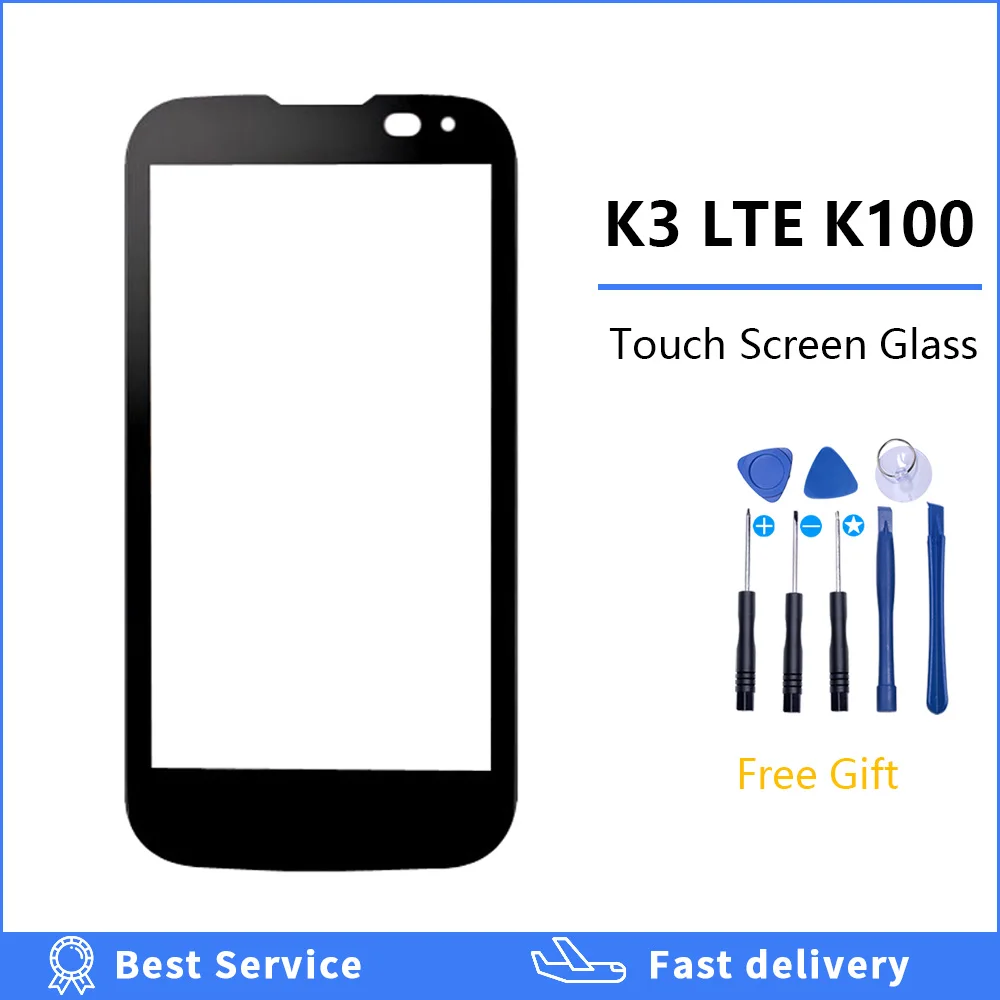 

4.5'' Front Screen Outer Glass Touch Outer Cover Panel LENS For LG K3 LTE K100 K100DS LS450 Touch screen +Tools