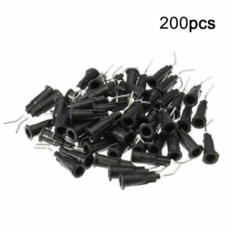 200 шт. одноразовые стоматологические ирригационные иглы черные 20 г