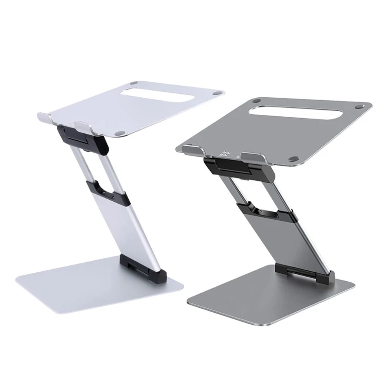Miglior H7JF Tablet Da Tavolo In Alluminio Supporto Di Raffreddamento Supporto Per Notebook Antiscivolo Riser Di Raffreddamento Regolabile Per Laptop Da 11-17 Pollici