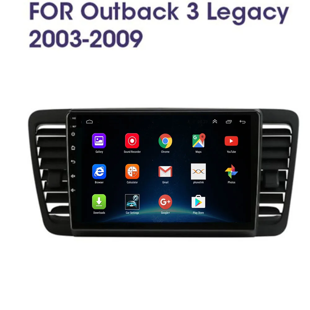 Автомагнитола 2 din на Android 11 для Subaru Outback 3 Legacy 4 2003 - 2009 с радио мультимедийными