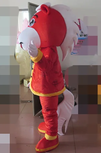 

Red Horse Mascot Costume Suits Cosplay Party Game Dress Outfits Promotion Carnival Halloween Xmas Easter Adults Fursuit