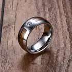 Уникальные 8 мм мужские кольца из карбида вольфрама из красного дерева и фианита с инкрустацией, удобные, подходят для свадьбы, мужские Модные ювелирные изделия anel bague