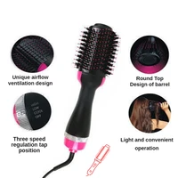 new hot air comb multi function curling iron hair straightener dual purpose electric hot air comb negative ion styling comb