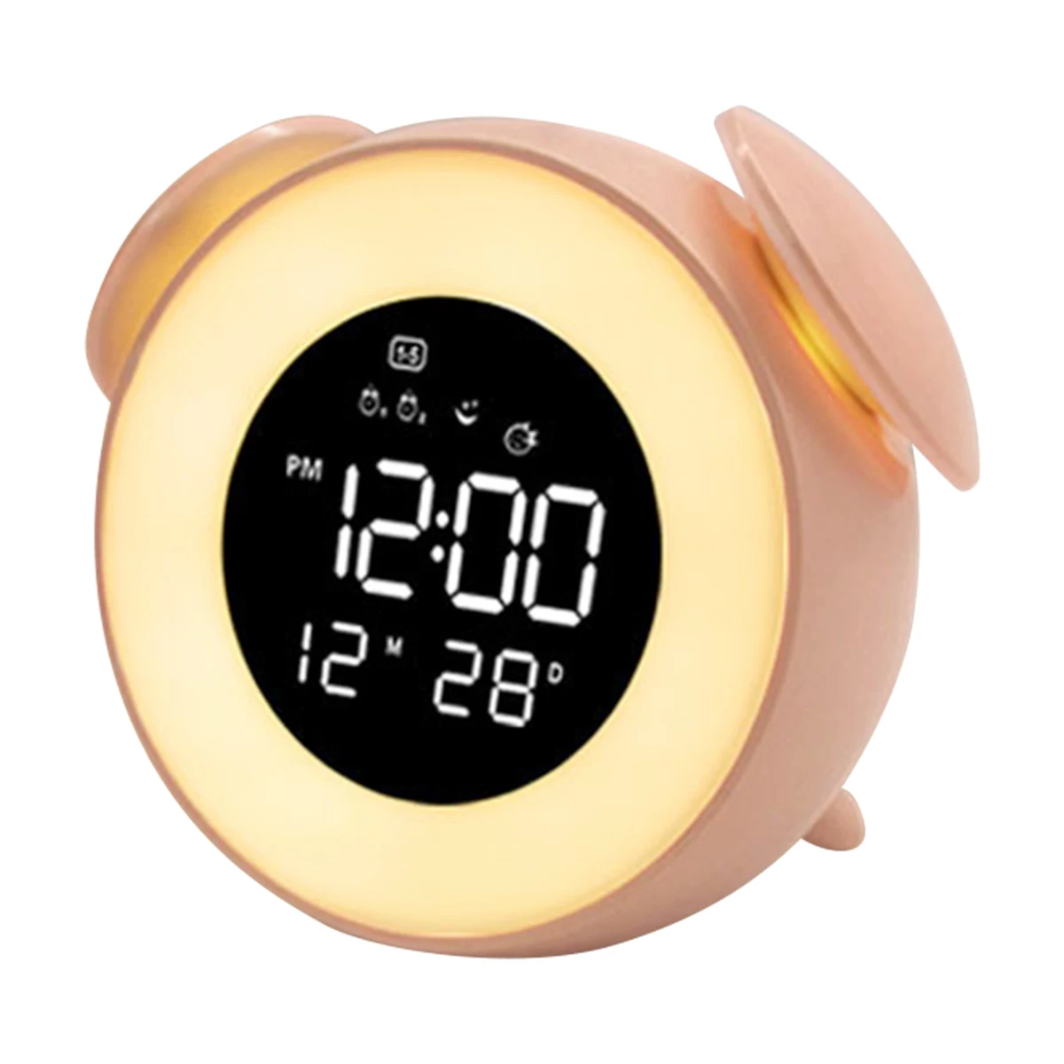 

Wake Up Light Sunrise Alarm Clock Dimmable Digital Alarm With Snooze Mode Bedside Ambient Control RGB Dimmable Night Lamp