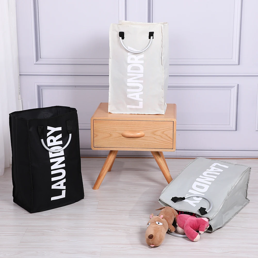 Новая Корзина для белья корзина хранения грязной одежды складная из ткани