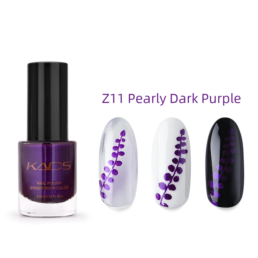 Z11 Pearl KADS, новинка, 9,5 мл, два в одном, лак для ногтей, тиснение, чистый цвет, флуоресценция, жемчуг, лак для ногтей, для тиснения, лак для ногтей - Цвет: Z11 Pearl