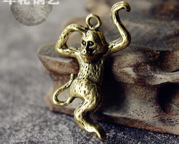 Винтажное Латунное ремесло ручной работы сделай сам облегающее украшение