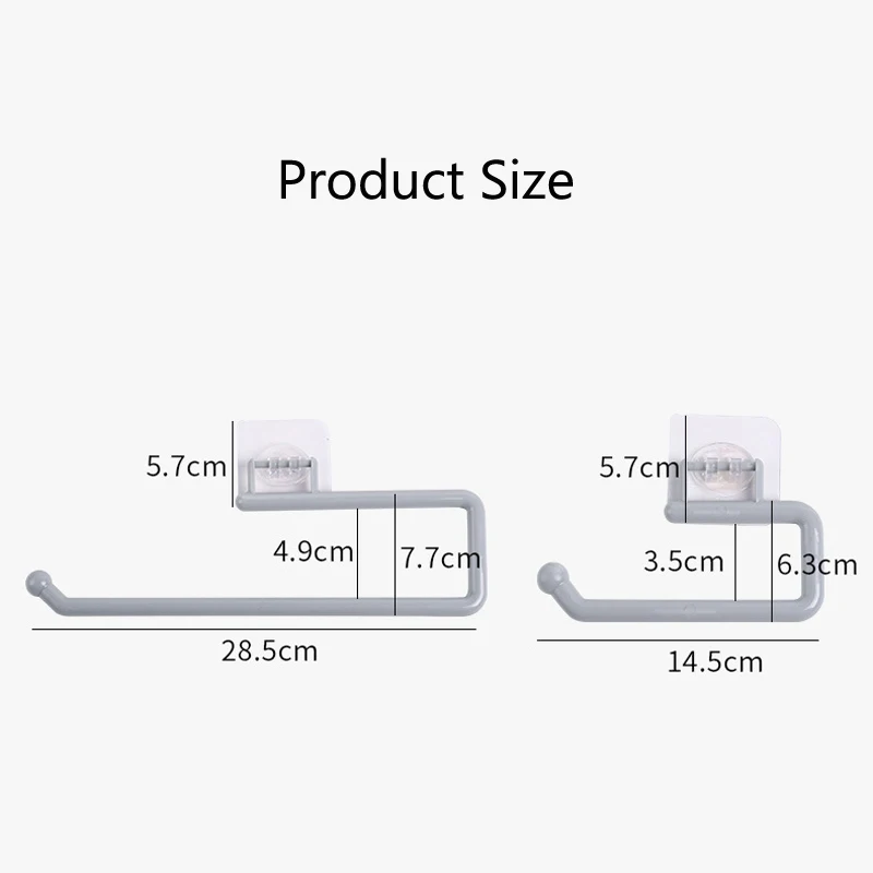 

Kitchen Tissue Holder Hanging Toilet Roll Paper Organizer Bathroom Towel Rack Hook Hanger