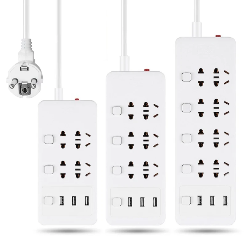 Сетевой удлинитель с 6 портами многофункциональная розетка переменного тока