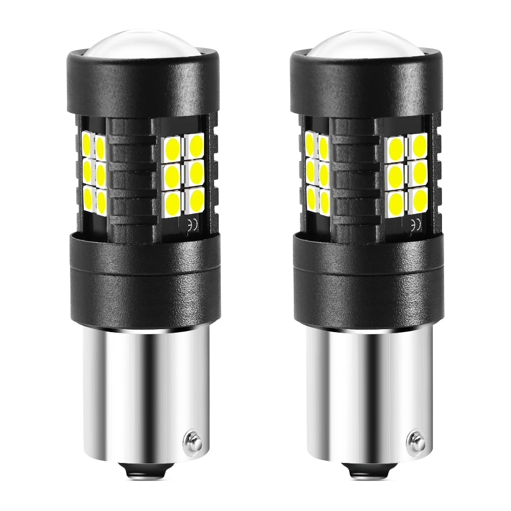 2x Автомобильный светодиодный светильник Bulb1156 BA15S P21W автомобильная лампа заднего