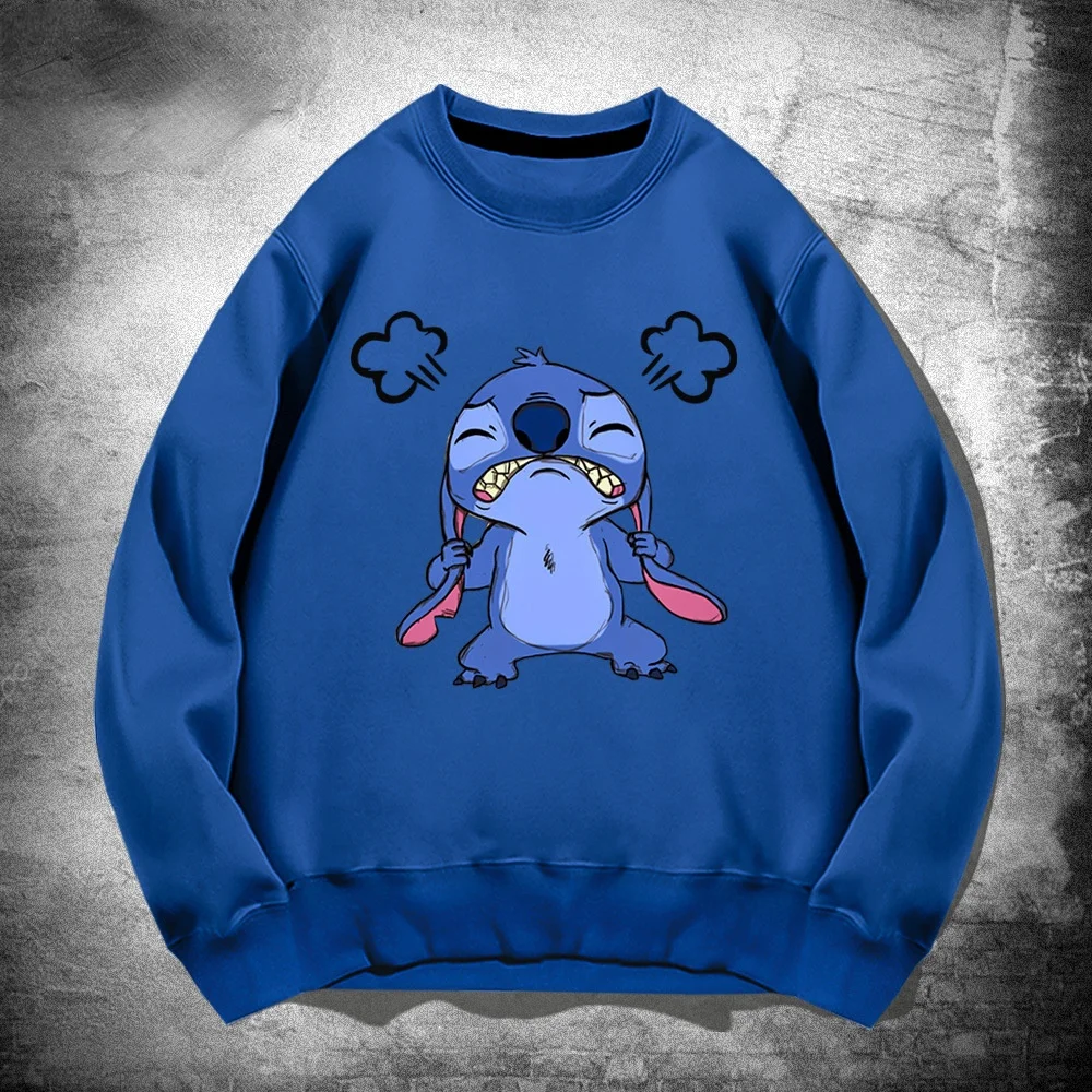 

2021 New Disney Stitch Hoodies Sweatshirts harajuku Autumn And Winter Men's clothing Male Loose Tops Casual Fashion hoodie