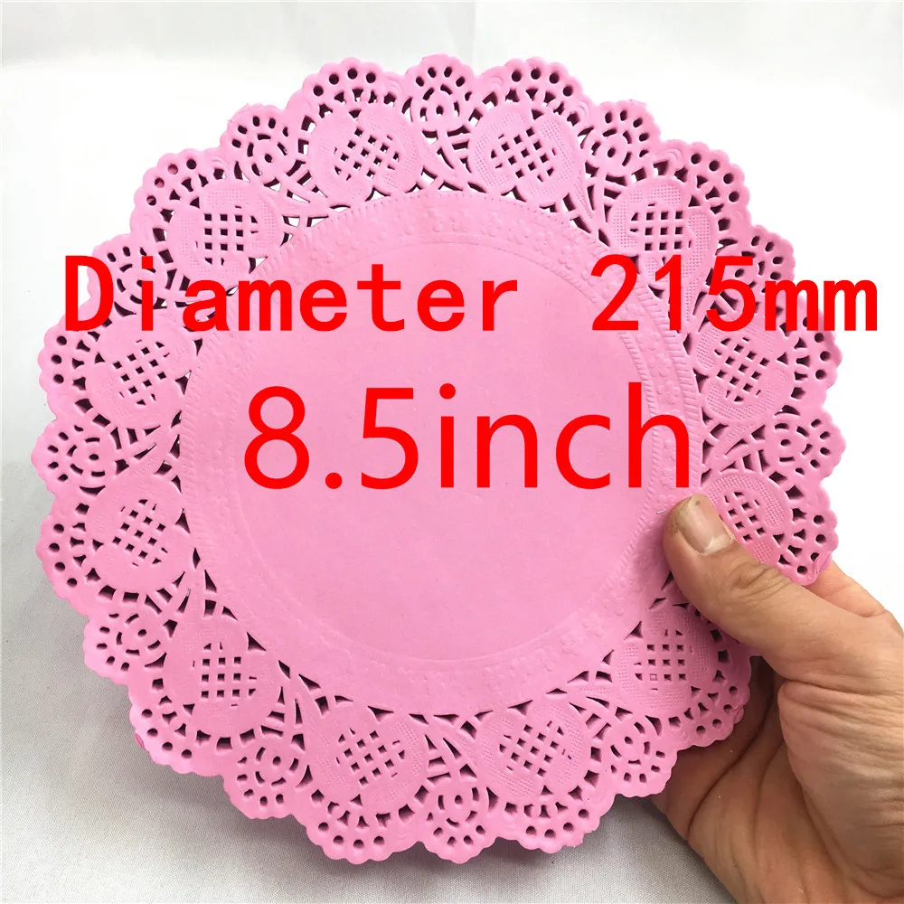 20pcs 8.5inch 9color Gold Pink Blue Red Round Diameter 215mm Paper Lace Doilies Placemat for Christmas Wedding Party Decoration | Дом и сад