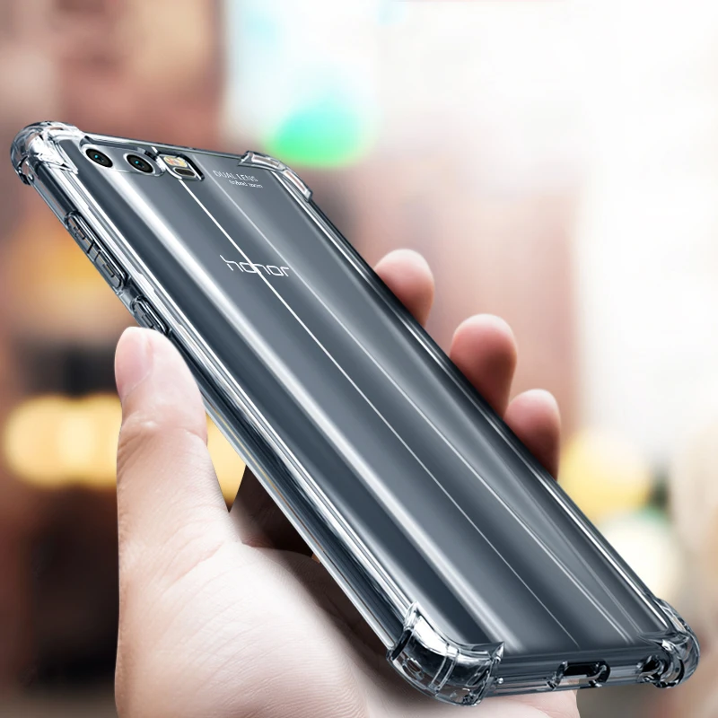 honor 9 чехол huawei lite защитный на Мягкий Прозрачный Силикон ТПУ чехлы хонор x