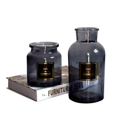 Набор прозрачных стеклянных декоративных ваз для гидропоники | Дом и сад