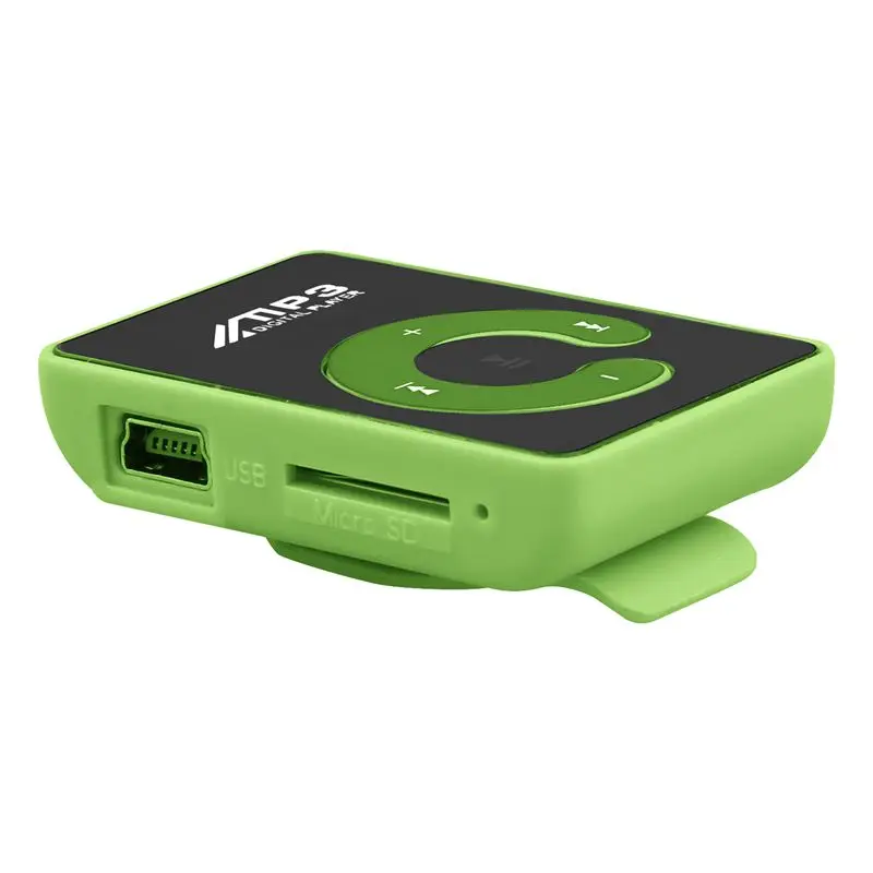 IG-Mini зеркальный зажим USB цифровой Mp3 музыкальный плеер Поддержка 8 Гб SD TF карта