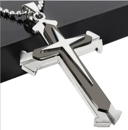 Женское Ожерелье с крестом цепочка цепочкой Серебряный Замочек Кулон модное