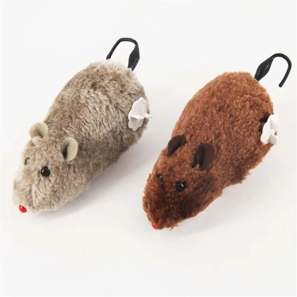 Игрушки для кошек заводная пружина яркость механическое движение крыса