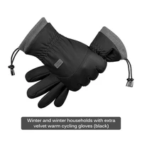 winter cycling gloves bicycle warm touchscreen full finger gloves waterproof outdoor bike skiing motorcycle riding