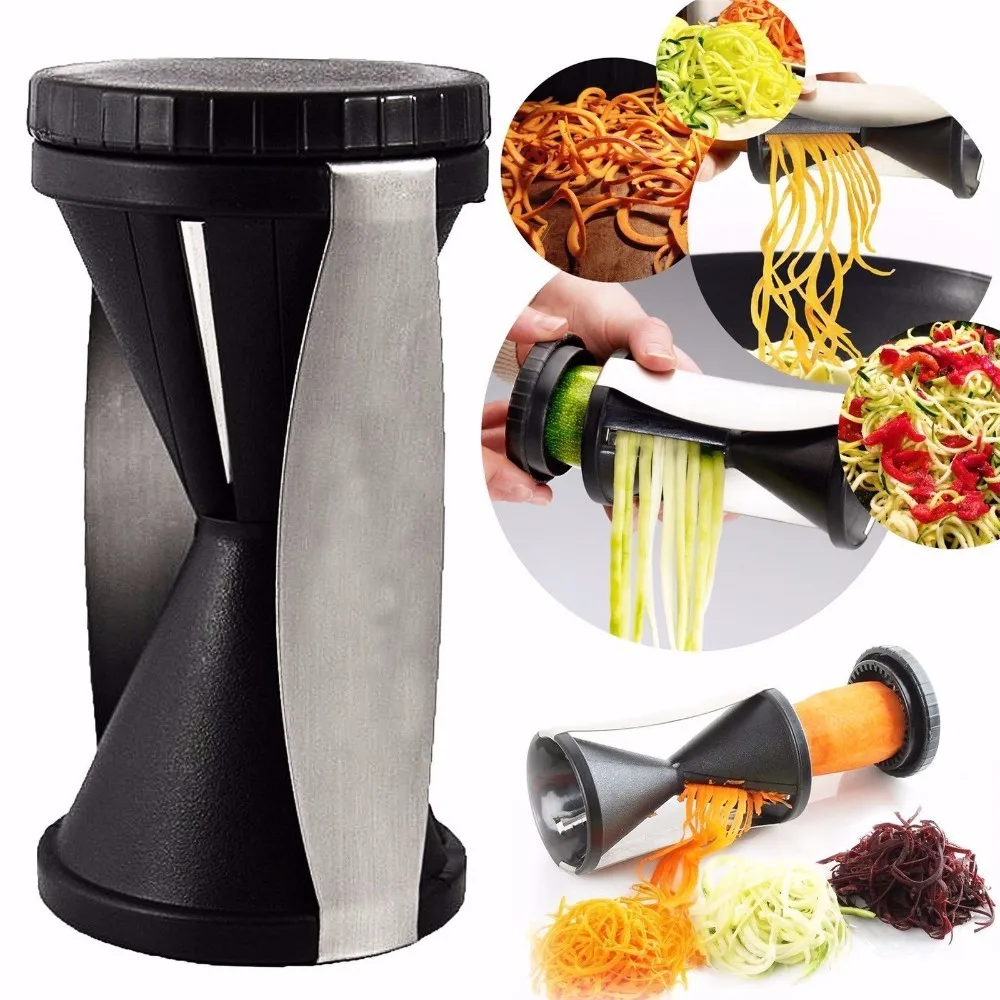 

Vegetable Spiralizer Cutter Zucchini Pasta Noodle Spaghetti Maker Spiral Slicer Complete Bundle