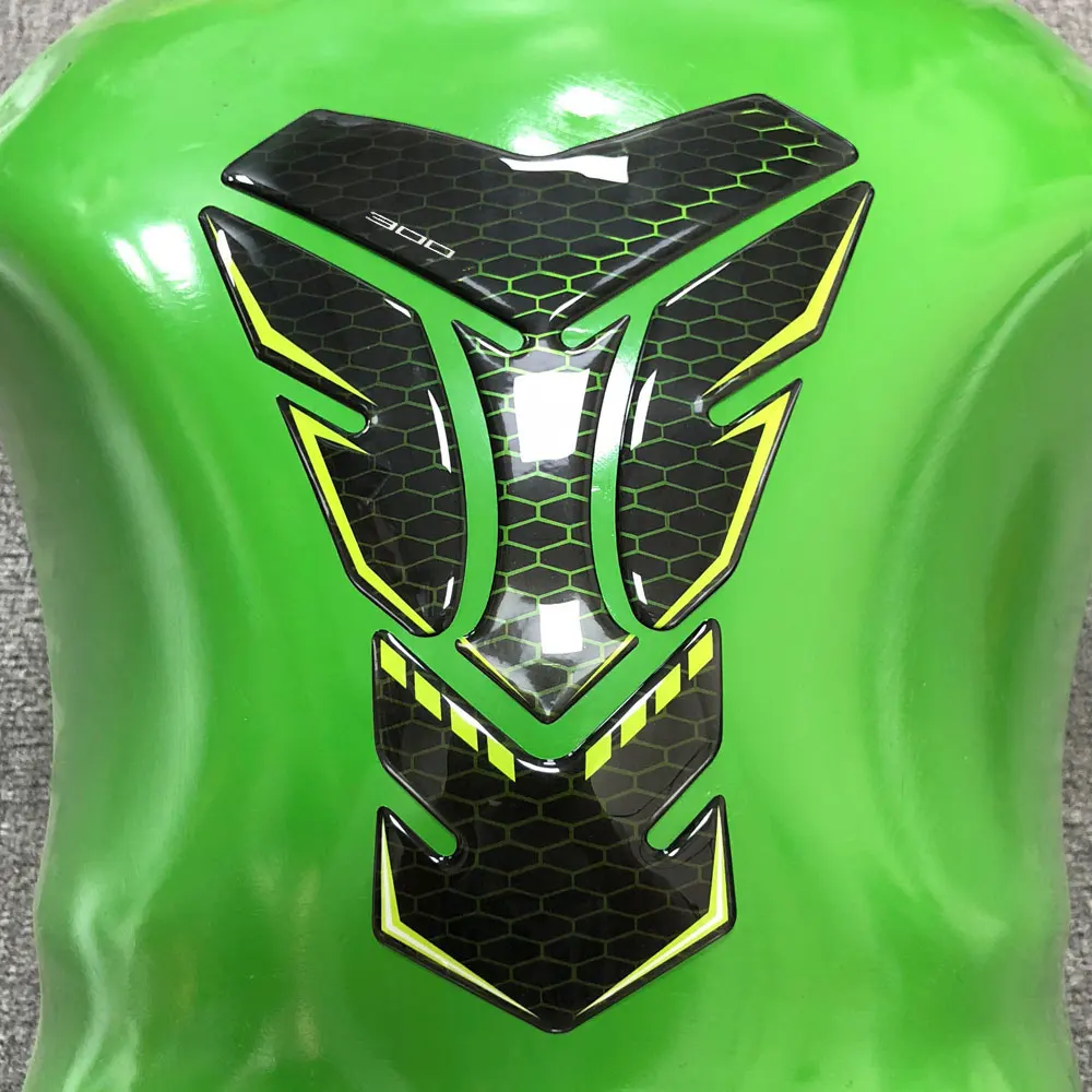 Гелевые 3D наклейки на топливный бак мотоцикла в елочку защитные для Kawasaki Ninja 300