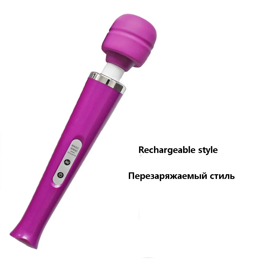 purple USB 10 скоростей, волшебная палочка, массажер для ног, мощный вибрирующий массаж, вилка EU/US/UK, USB подзарядка, массажная палочка - Цвет: purple USB