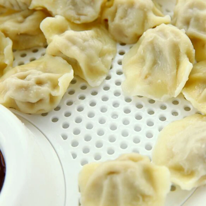 Популярные Пластик с фруктами блюдо для пельменей двухслойный дисковый