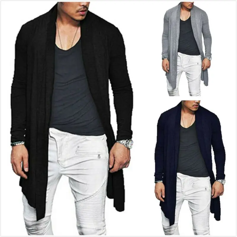 

Hirigin Cardigan Men's Casual Long Sleeve New Female Elegant Pocket Knitted Outerwear Sweater High Quality