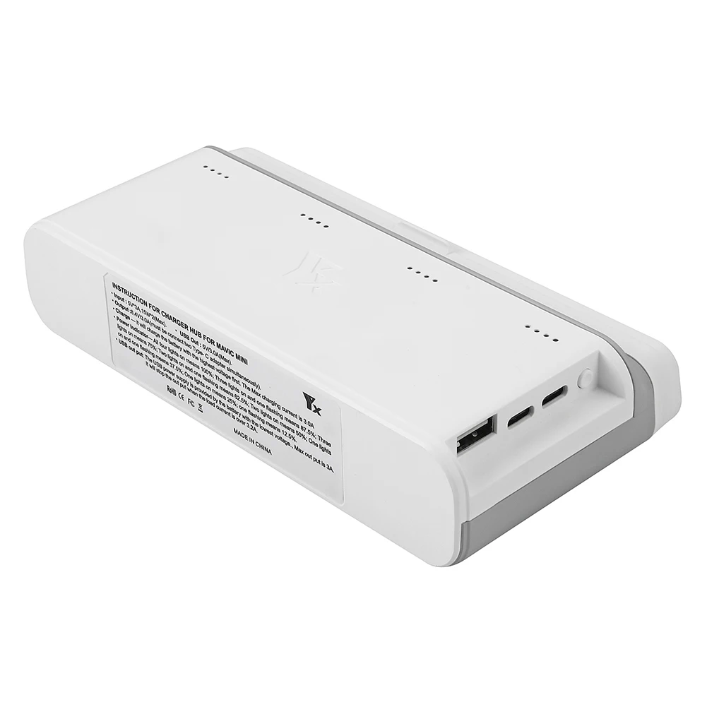 

Portable Quick Quadcopter Drone Battery Charger Two Way Power Adapter Charging Hub Smart Dual USB Port Home For DJI Mavic Mini