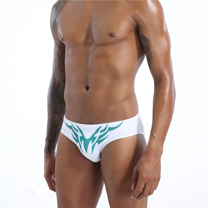 2021 New Swim Briefs Men's Swimming Trunks Brief Sexy Swimwear Man Beach Bikini Men Swimsuits Quick Dry Male Underwear