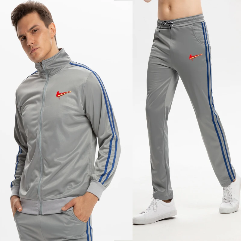 2019Conjunto de ropa deportiva de marca para hombre, chandal deportivo para correr, sudadera de dos piezas para hombre, ropa de - Цвет: 12