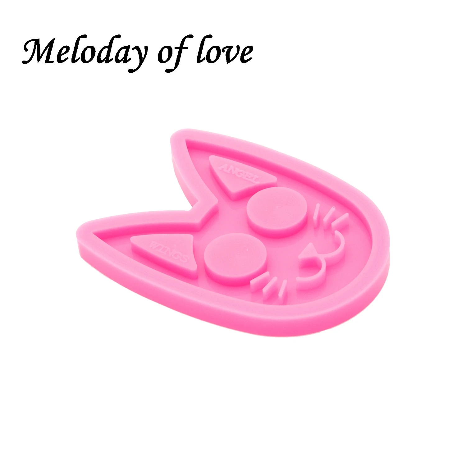 Glossy Cat/Deer/Whale/Rabbit/Paw/Skull Defense Keychain Mold Silicone Resin Mould DIY Epoxy Crafting DY0609 images - 6