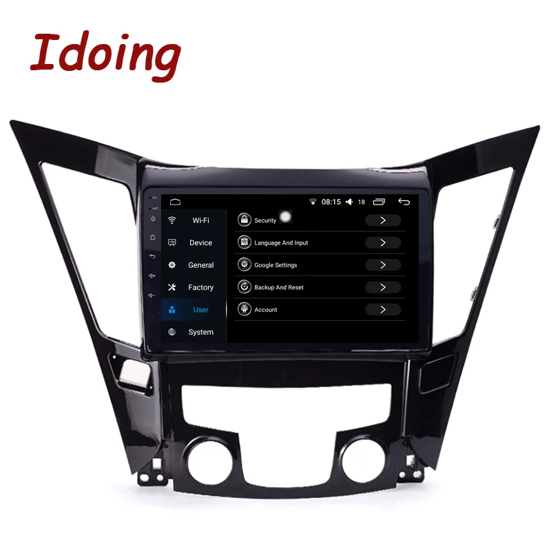 Idoing 10 2 &quot1Din Автомобильный Android Радио мультимедийный плеер для hyundai Sonata 2011 2015 gps