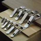 4 шт.лот, пружинная защелка из нержавеющей стали, застежки для чемодана, сундука, защелка, аксессуары дверные петли мебельная фурнитура