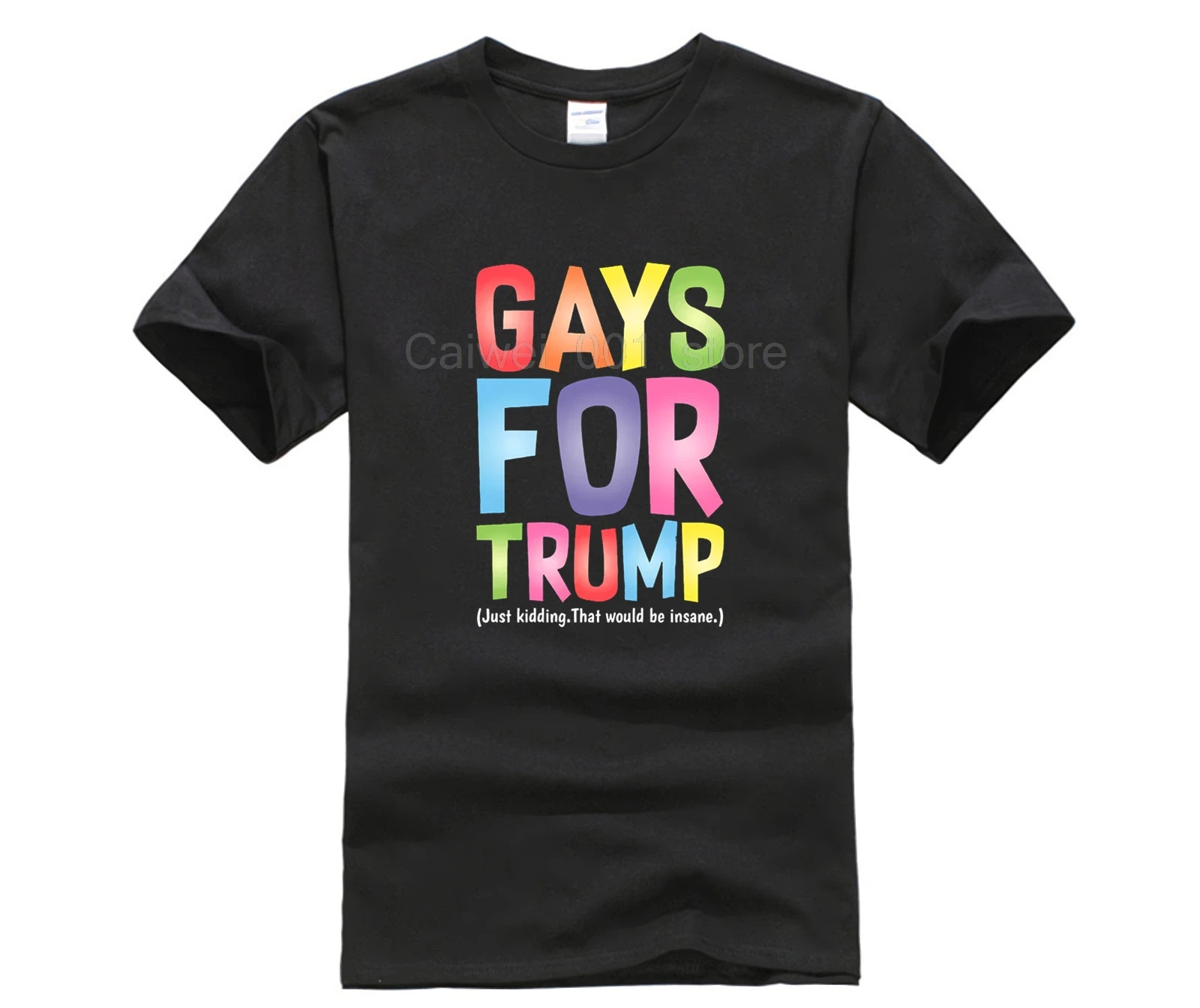 Мода 2019 тренд футболка gays for trump just Joke Черная Мужская s Премиум Повседневная с
