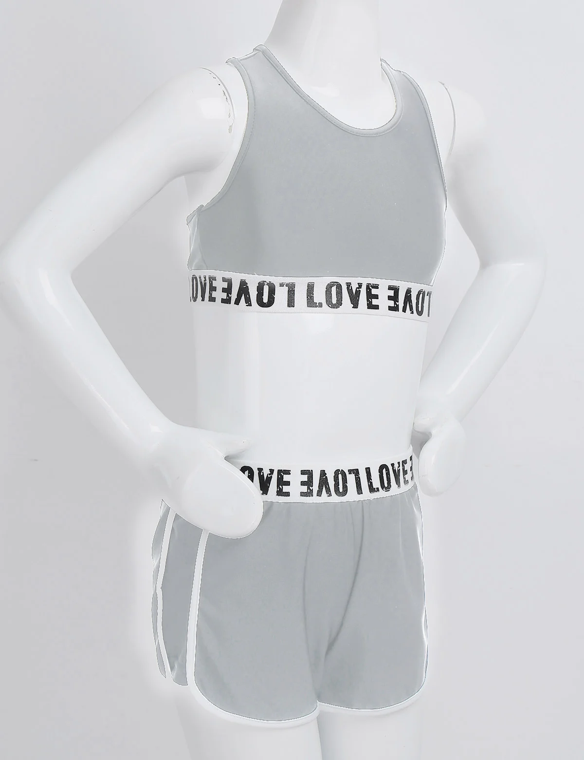 Спортивный костюм для подростков в Корейском стиле укороченный топ с буквенным