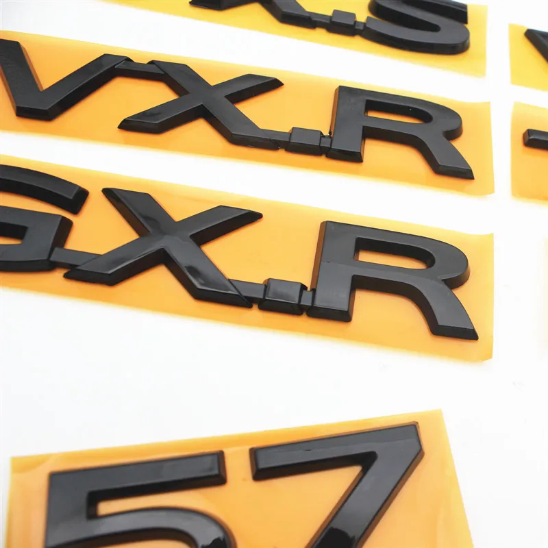 Для стайлинга автомобиля серебристый V6 V8 5 7 GXR VXR TXL VXL VXS эмблема черный
