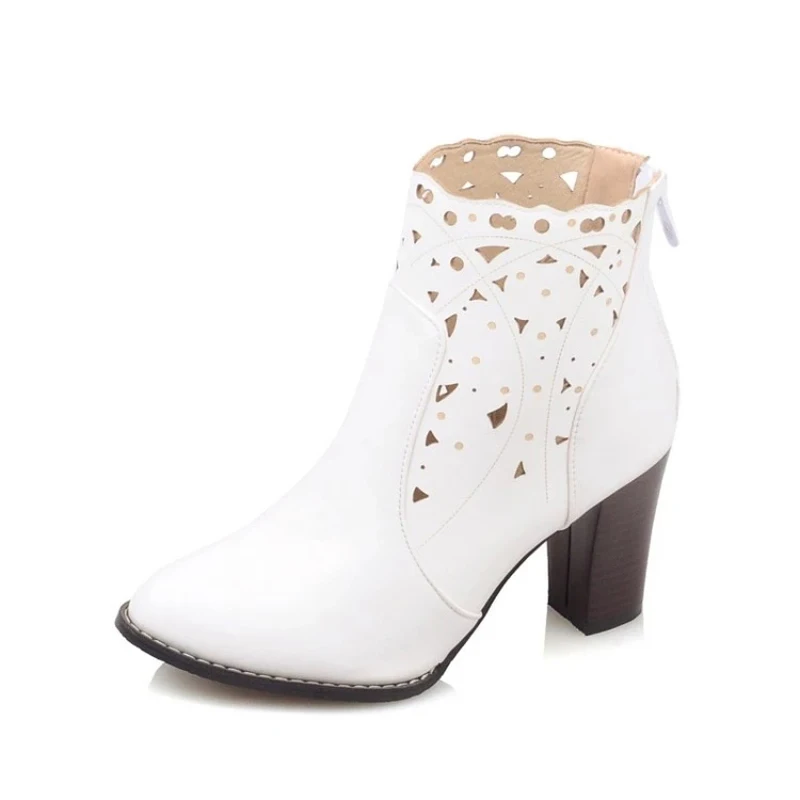 Женские ботильоны с острым носком на молнии сзади | Обувь