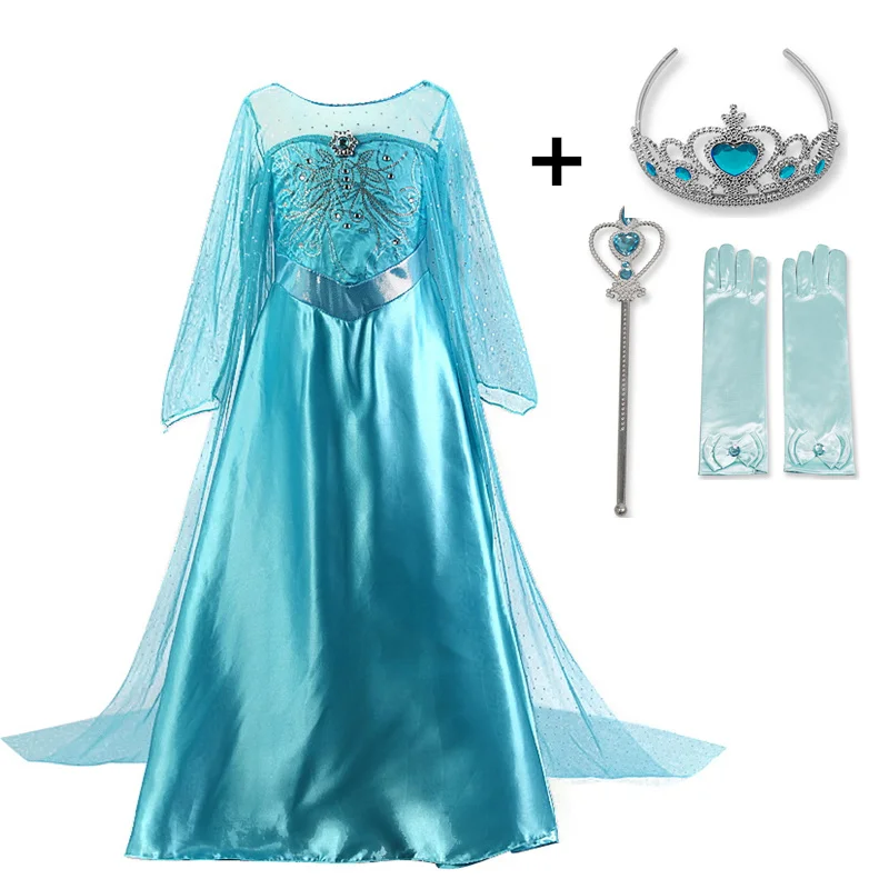 2021 Girls Dress Kids Queen Cosplay Costume Baby Girl Princess Beauty Vestidos Halloween | Детская одежда и обувь