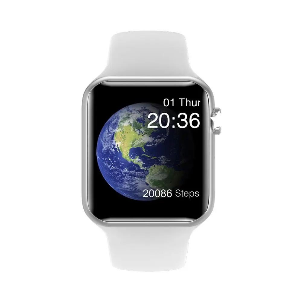 SmartWatch V6 Heart Rate Monitor waterproof Smart watch women man for IOS Apple iPhone Android phone PK watch 5 IWO 11/12 P68/70 - Цвет: silver