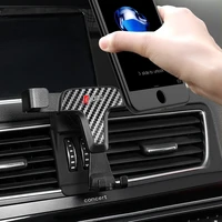 car air vent mount phone holder mobile phone adjustable cradle smartphone stand for audi q5 8r 2008 2017 accessories