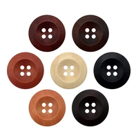 wooden sewing buttons for clothing 18mm black round decorate crafts 4 holes supplies buttons diy kids handiwork accessories