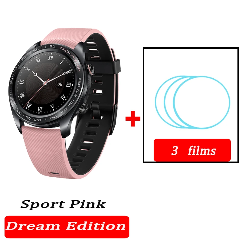 sport pink films Huawei часы magic Honor часы Magic SmartWatch сердечного ритма водонепроницаемый трекер сна трекер работы - Цвет: sport pink films