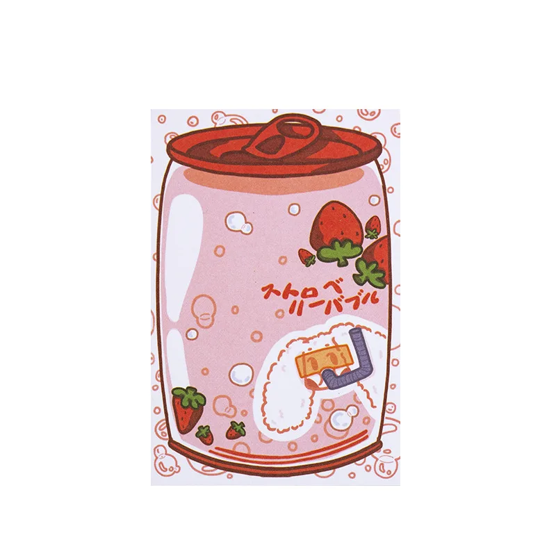 100 листов милый блокнот с клубничкой портативный ежедневный сделай сам бумажные