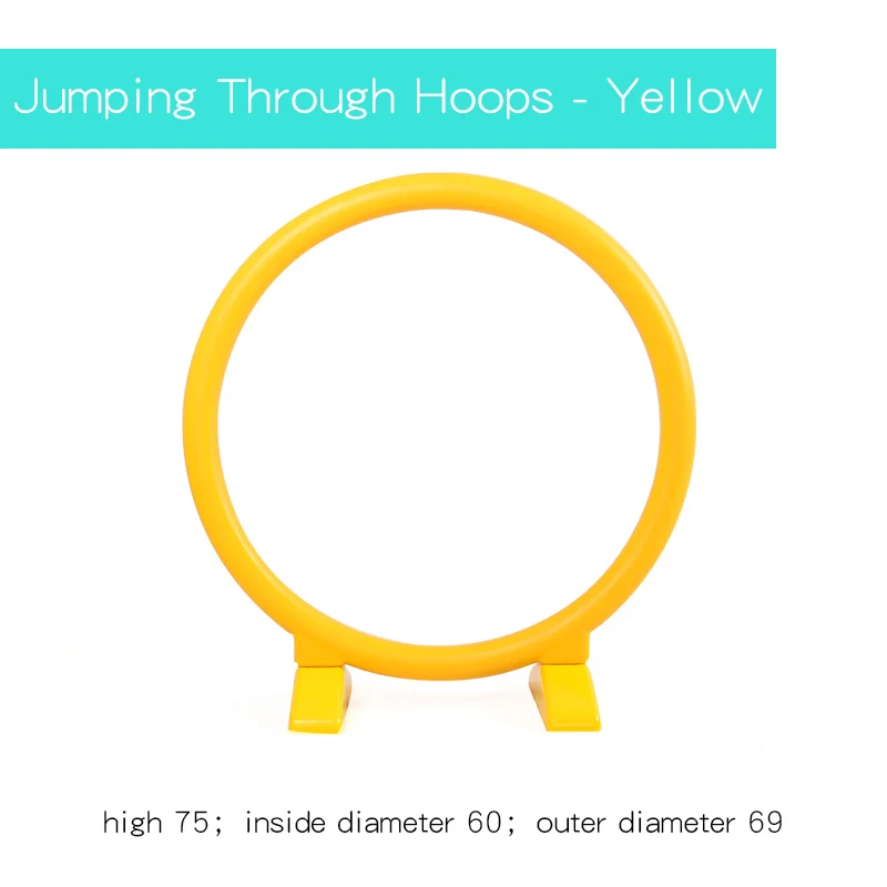 Hoops YELLOW Ruizhi детей барьеры Спорт Прыжки через обручи на открытом воздухе спортивное оборудование для проведения мероприятий Крытая Арка Рамка-барьер детские игрушки RZ1068 - Цвет: Hoops YELLOW