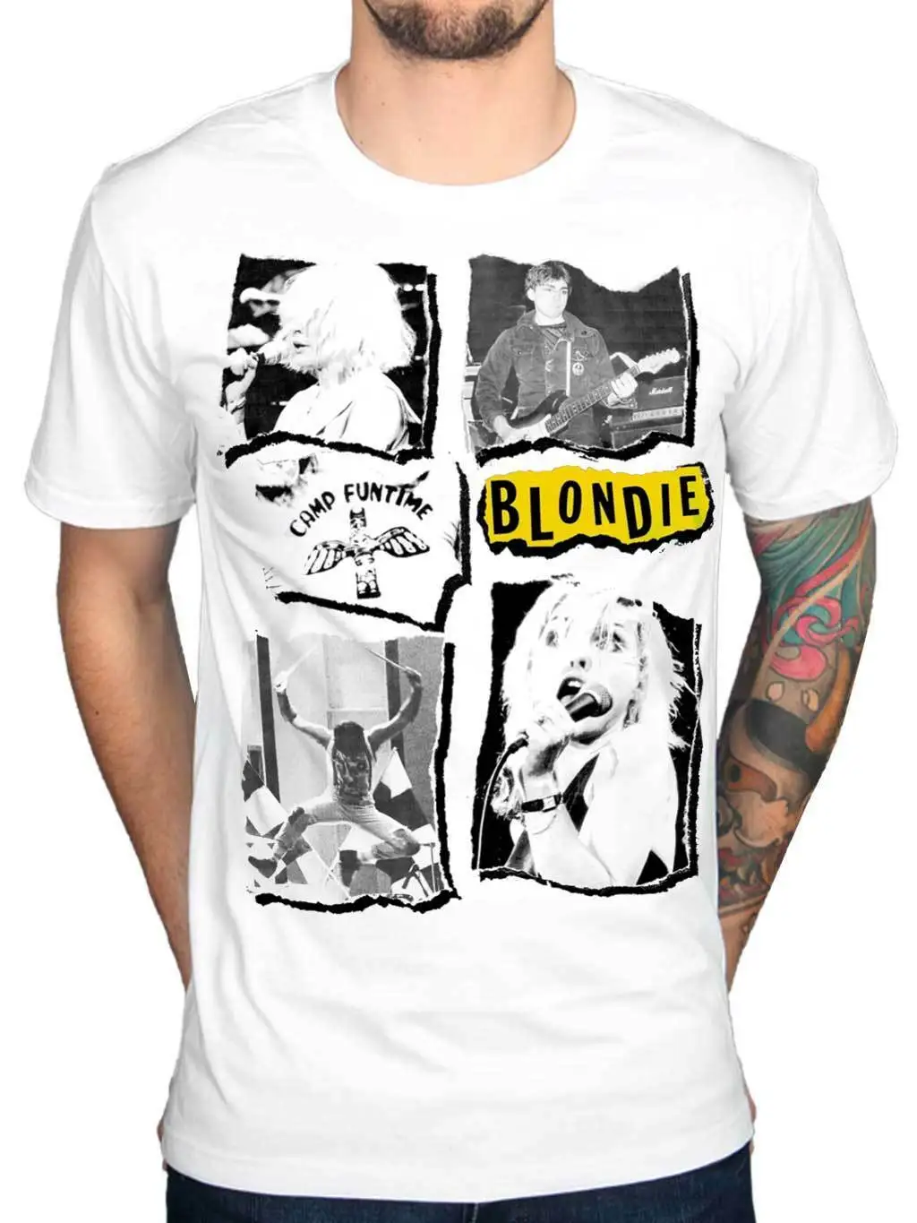 Официальный Blondie черенки футболка Лучшие светлых есть в такт Parallel Lines для мужчин